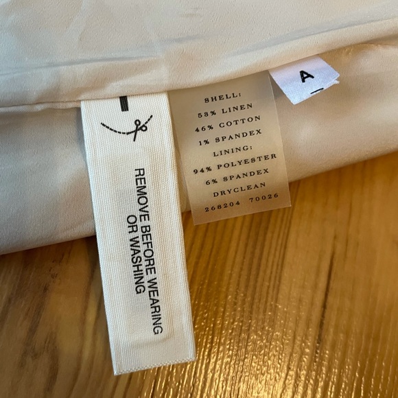 Ann Taylor Linen Blend Zip Front Panel Skirt - Picture 6 of 8